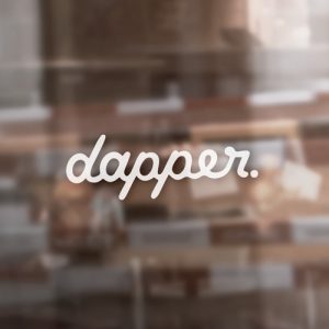 Aufkleber "dapper." - 25cm