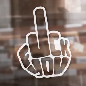 Aufkleber "F*ck you Finger"