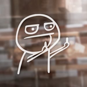 Aufkleber "F*CK YOU Meme"