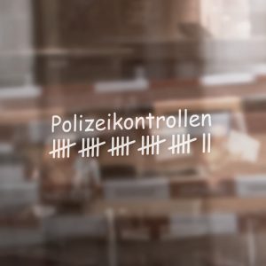 Aufkleber "Polizeikontrollen"