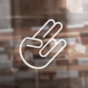 Aufkleber "Shocker Hand"