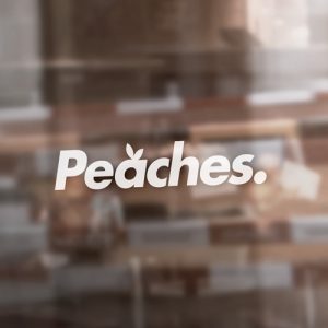 Aufkleber "Peaches" - 30cm