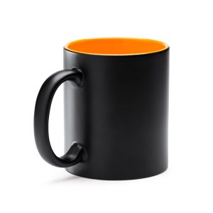 Tasse-Schwarz-Matt-Orange-Lasergravur